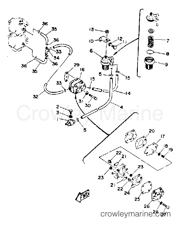 Yamaha Motors C40MSHQ - FUEL SYSTEM