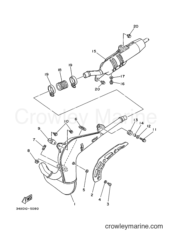 1987 Dirt Bike DT125 - DT125 (35A) [999] - EXHAUST