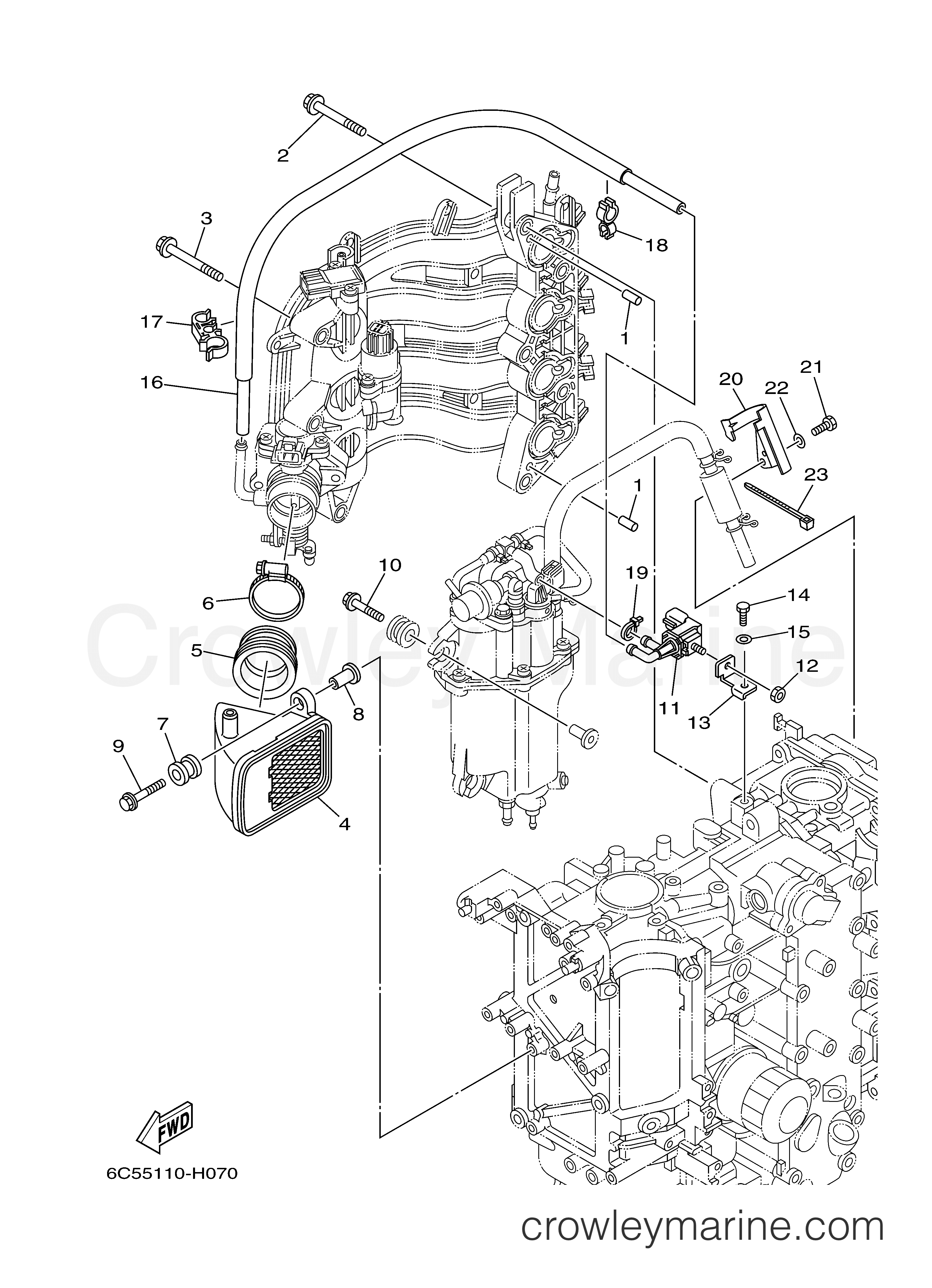 Yamaha Motors T60TLR - INTAKE 2