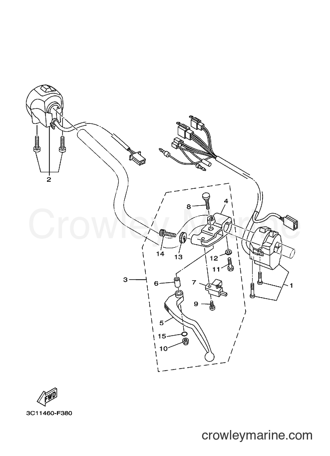2007 Street Bike FZ150 - FZ150 (3C11) [010] - HANDLE SWITCH & LEVER