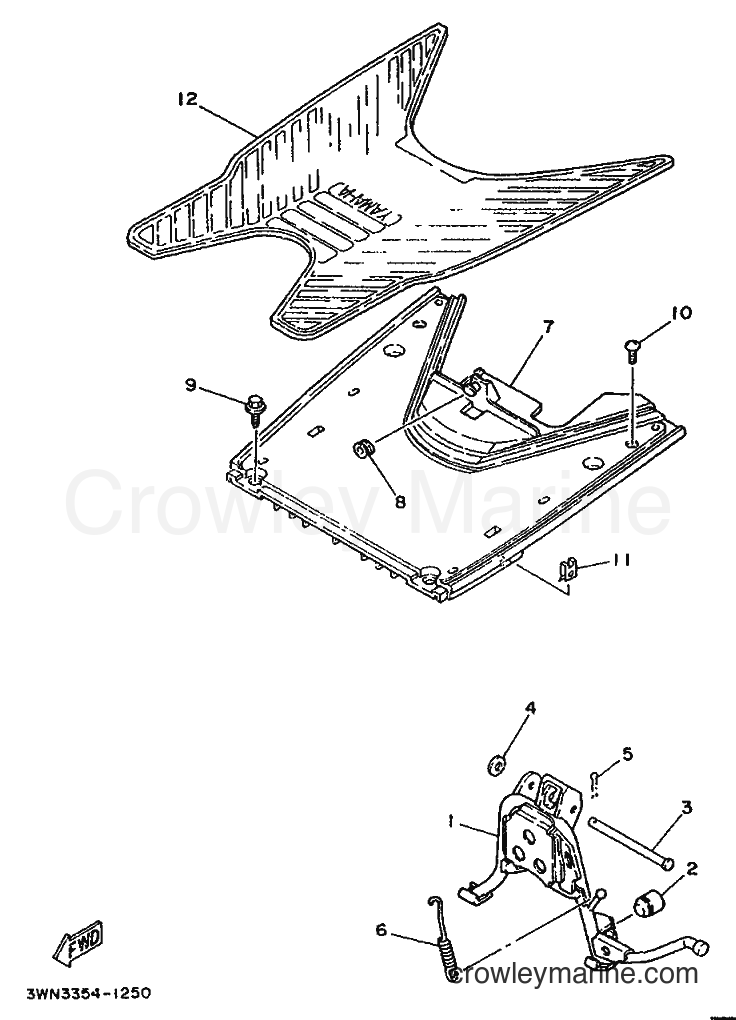 1991 Scooter CR50Z - CR50Z (3WN3) [999] - STAND & FOOTREST