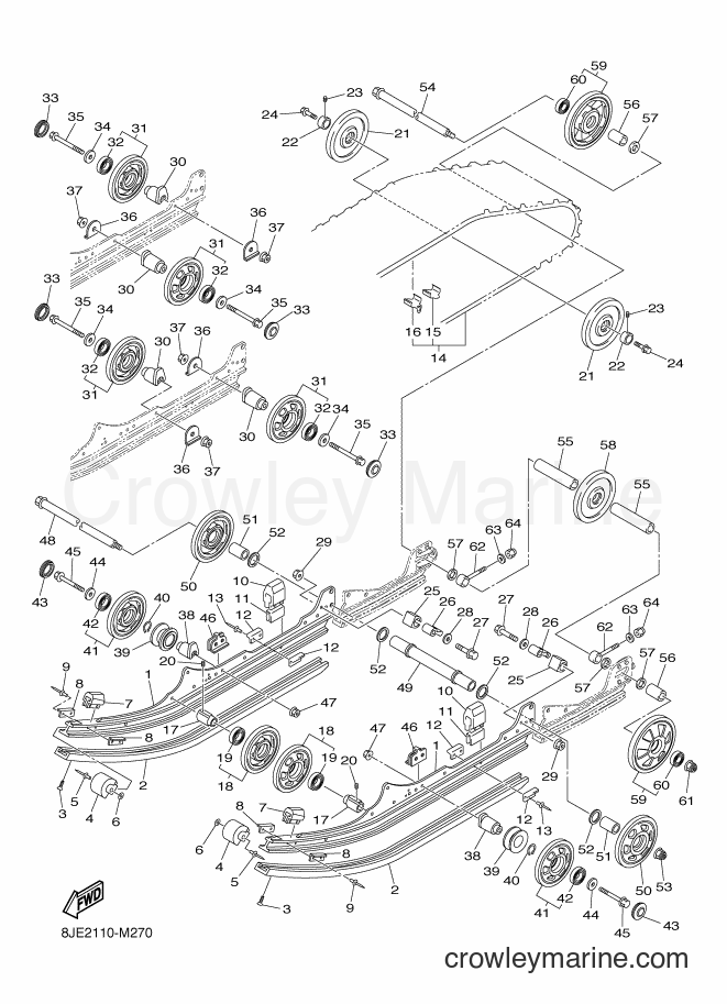 2013 Snowmobile VK10D - VK10D (8JE2) [020] - TRACK SUSPENSION 1