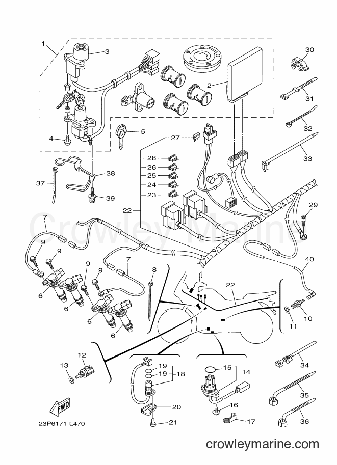 2012 Dirt Bike XT1200Z - XT1200Z (23P6) [010] - ELECTRICAL 1
