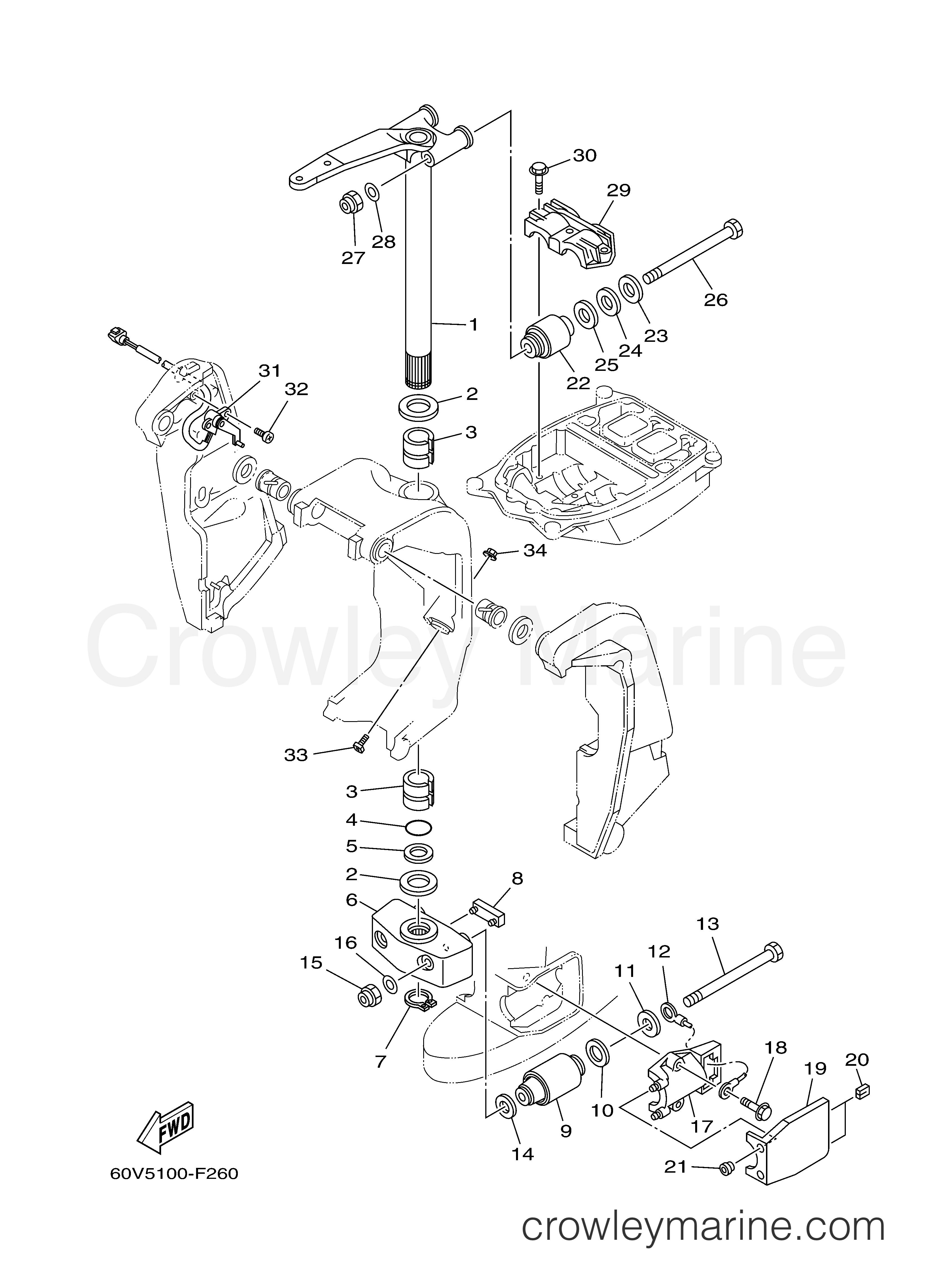 Yamaha Motors Z300TXR - BRACKET 2