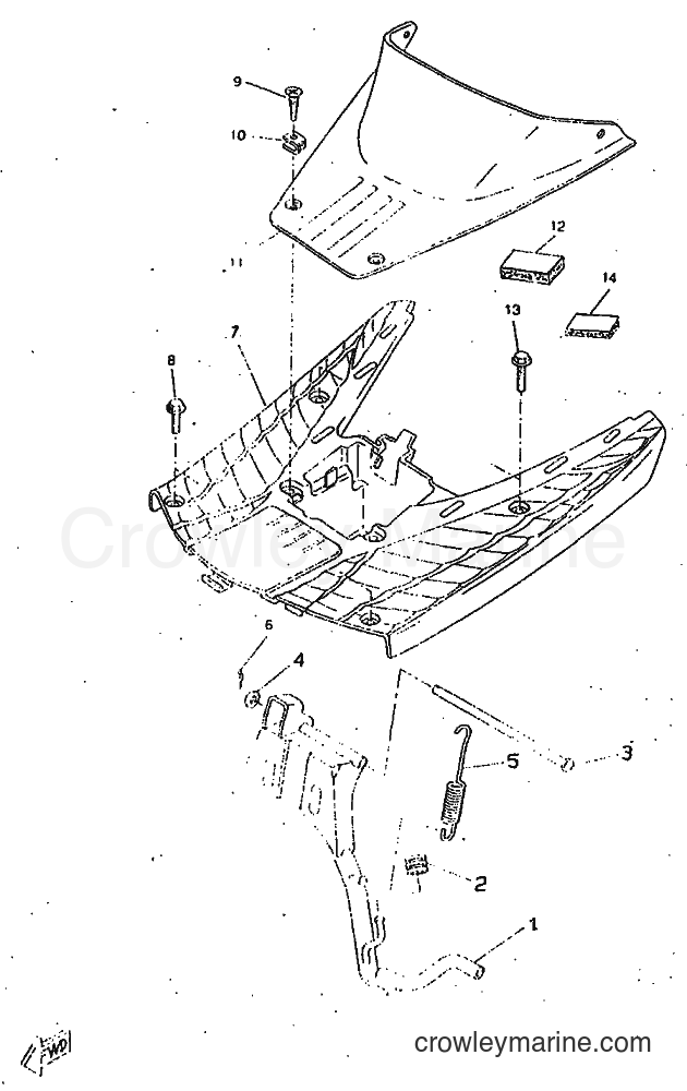 1998 Scooter CW50RSP - CW50RSP (4WT3) [010] - STAND & FOOTREST