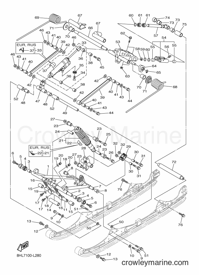 2012 Snowmobile RFX10ST2 - RFX10ST2 (8HL8) [010] - TRACK SUSPENSION 2