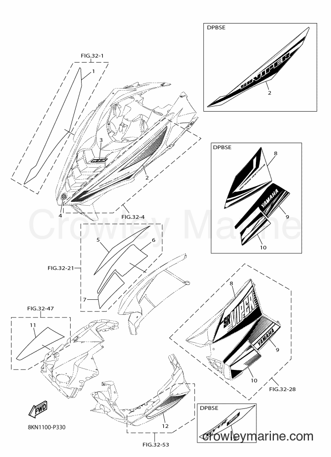 Yamaha Motors SRV10RL (8KN2) [010] - EMBLEM