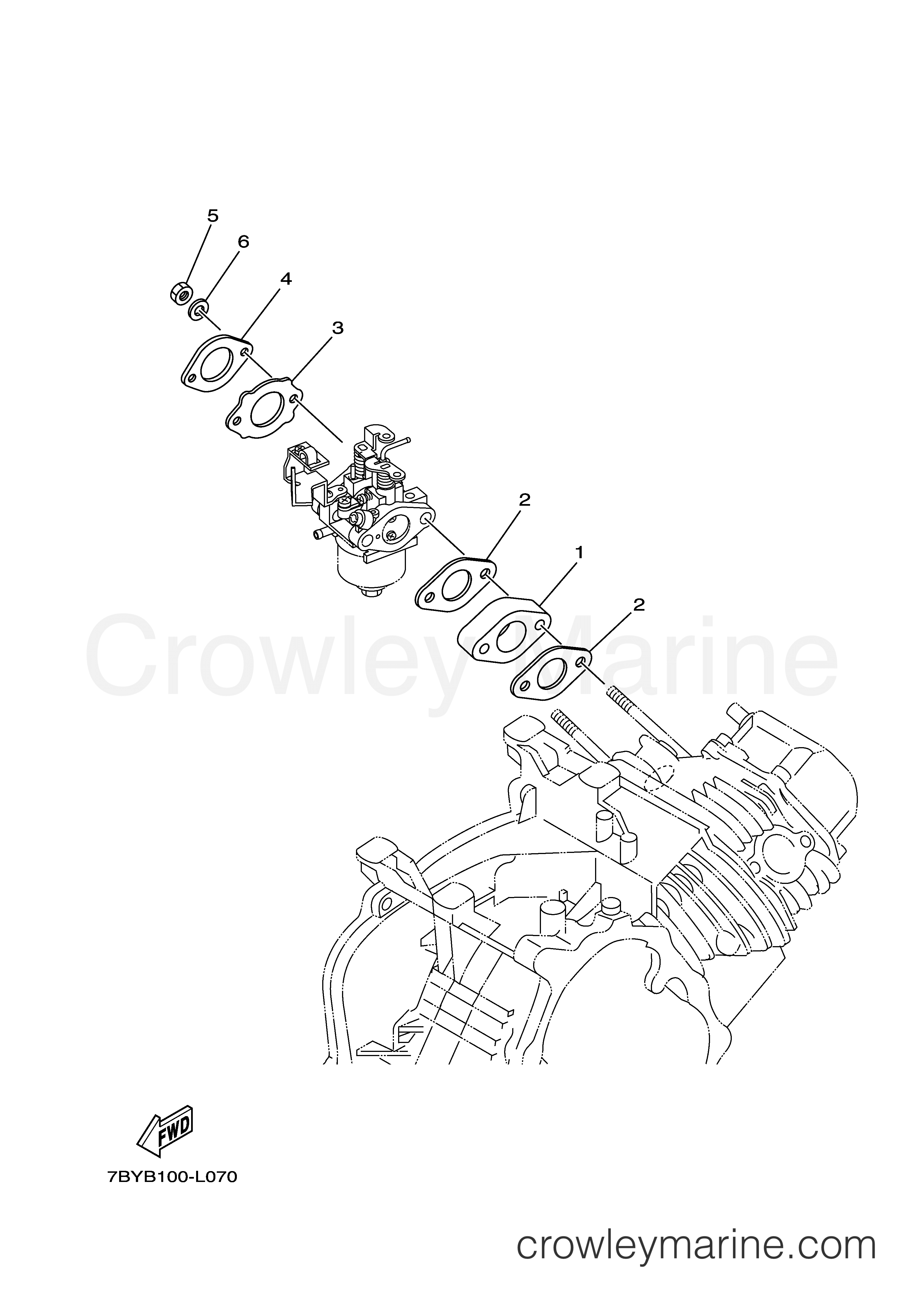 Yamaha Motors MZ360KHVA2 - INTAKE