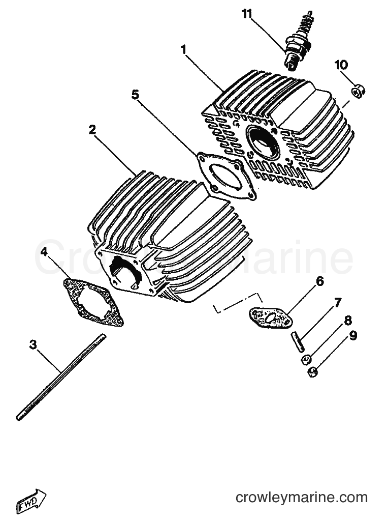 1989 Scooter ME50 - ME50 (3UD1) [999] - CYLINDER