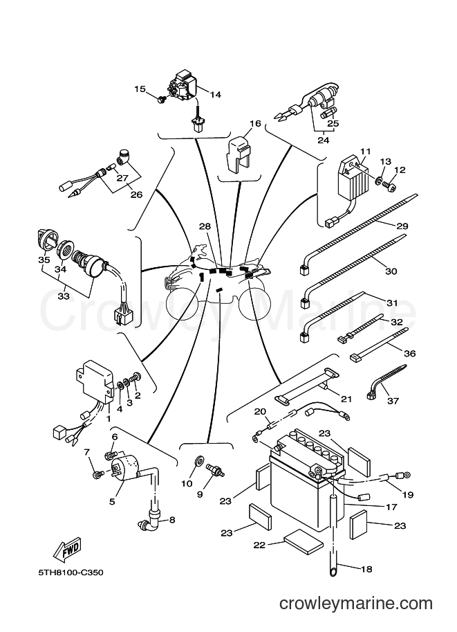 Yamaha Motors YFM80W (5THK) [010] - ELECTRICAL 1