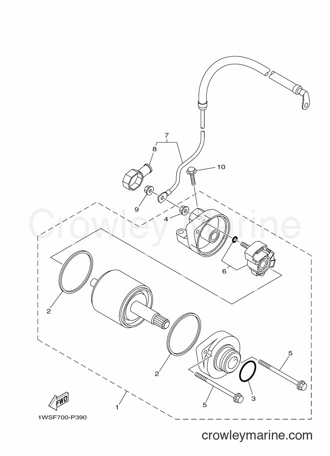 Yamaha Motors MT-07A (B4C6) [010] - STARTING MOTOR