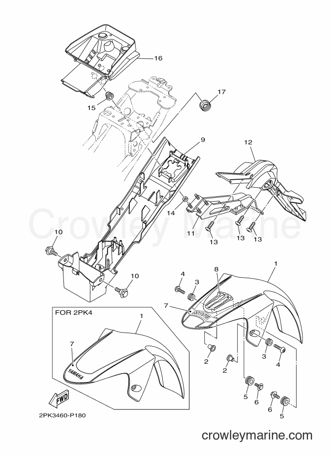 2015 Sport Bike YZF-R15 - YZF-R15 (2PK4) [010] - FENDER