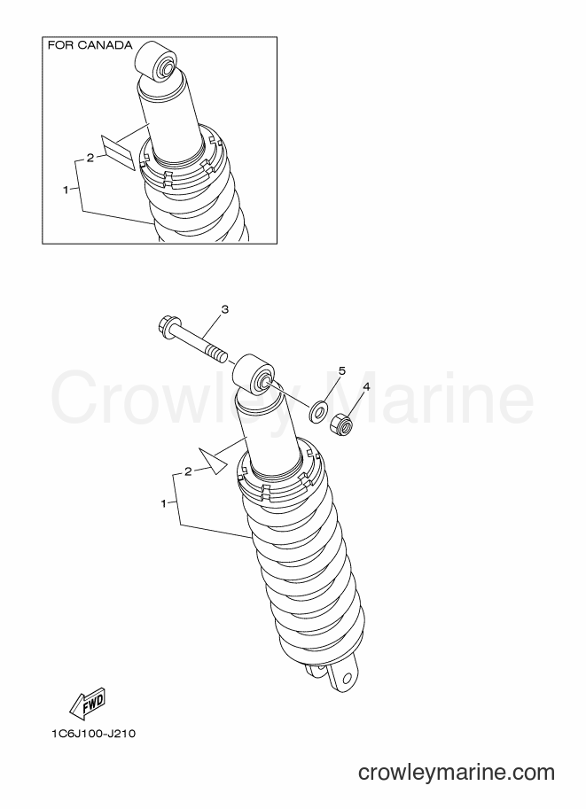 2012 Dirt Bike TT-R230B - TT-R230B (1C6R) [010] - REAR SUSPENSION