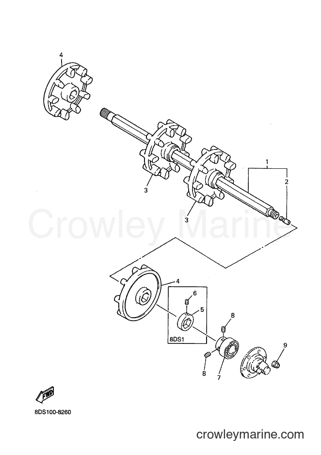 Yamaha Motors VT700 (8DM1) [020] - TRACK DRIVE 1