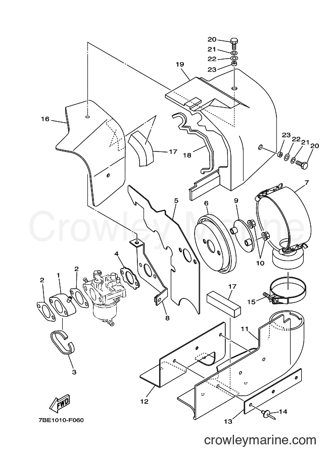 Yamaha Motors YT1280EX (7BE2) [010] - INTAKE