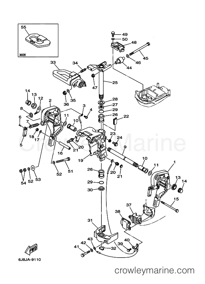 Yamaha Motors 25J (6K9) [050] - BRACKET 1