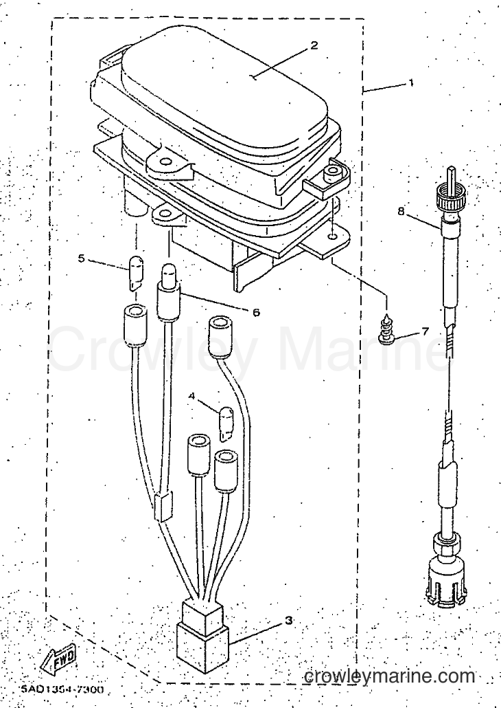Yamaha Motors YN50 (5AD3) [99A] - COMPTEUR