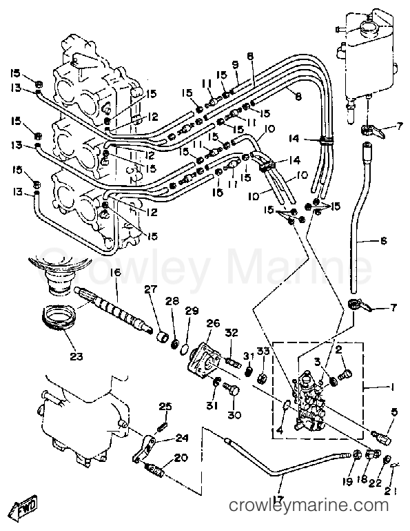 Yamaha Motors 175ETXJ - OIL PUMP CONVERSION KIT