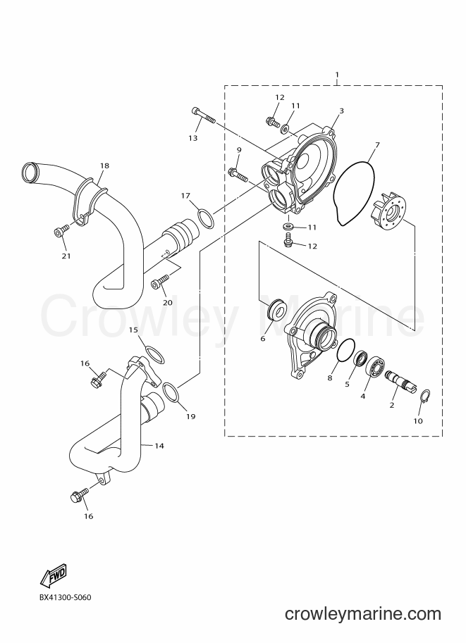Yamaha Motors YZF-R1M (2KSF) [050] - WATER PUMP