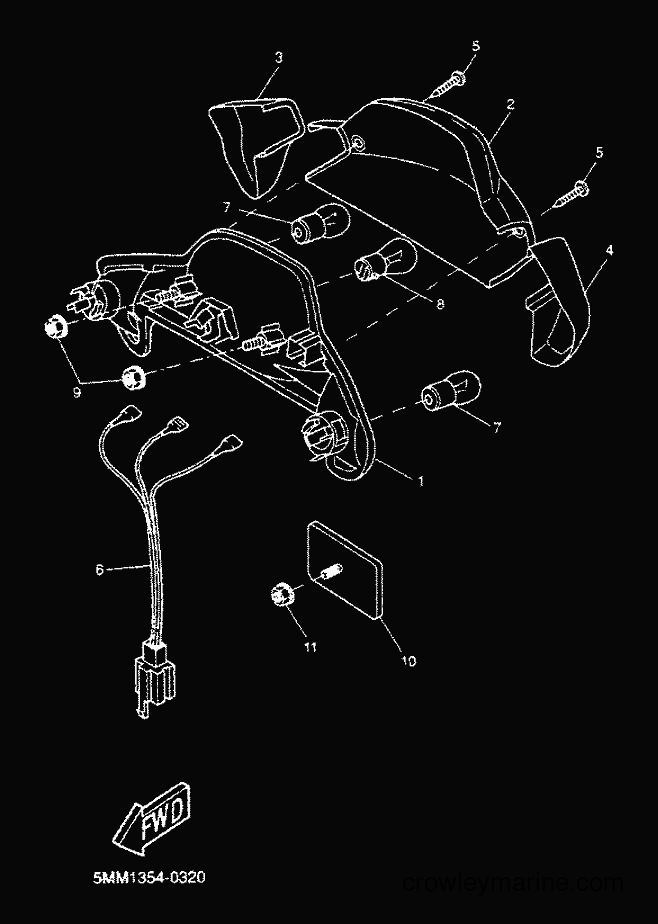 2001 Scooter CW50 - CW50 (5HG9) [030] - TAILLIGHT