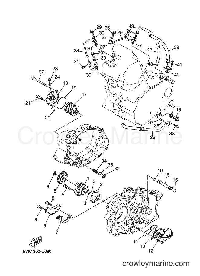 2005 Dirt Bike XT660X - XT660X (1D24) [050] - OIL PUMP