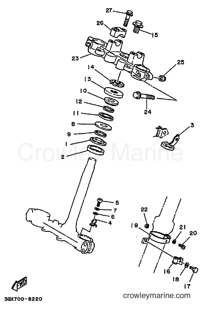 1994 Street Bike AG200F - AG200F (3GX7) [010] - STEERING