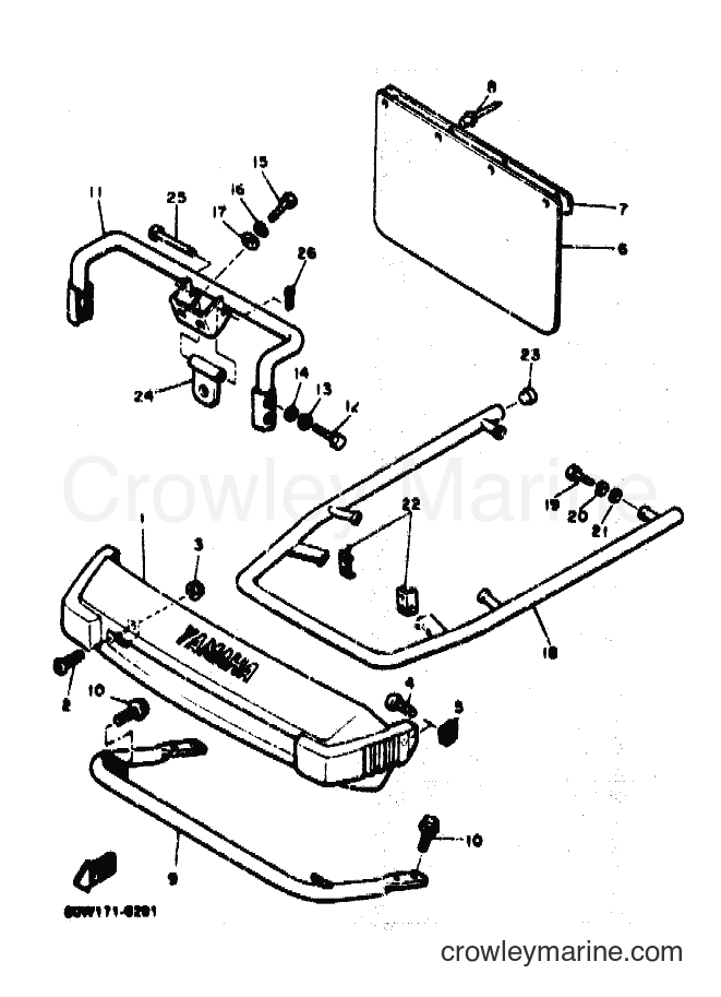 1990 Snowmobile BR250TSP - BR250TSP (87P1) [010] - BUMPER