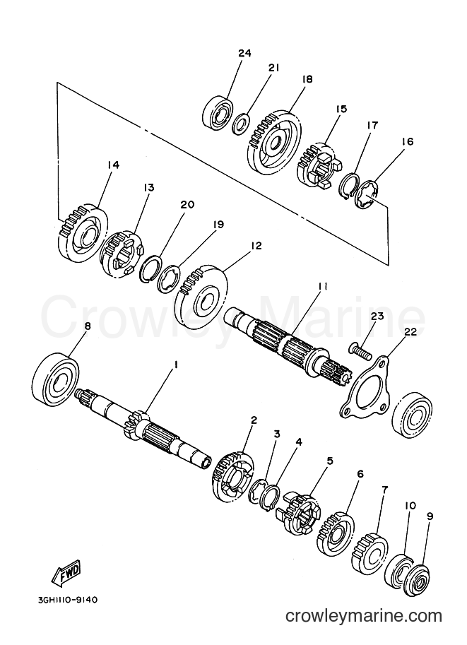 Yamaha Motors YFB250 (4BD2) [010] - TRANSMISSION