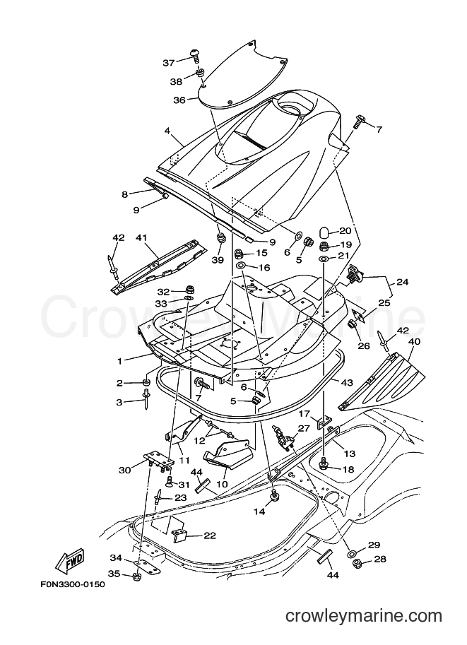 Yamaha Motors WB800Y (F0N4) [010] - ENGINE HATCH 1
