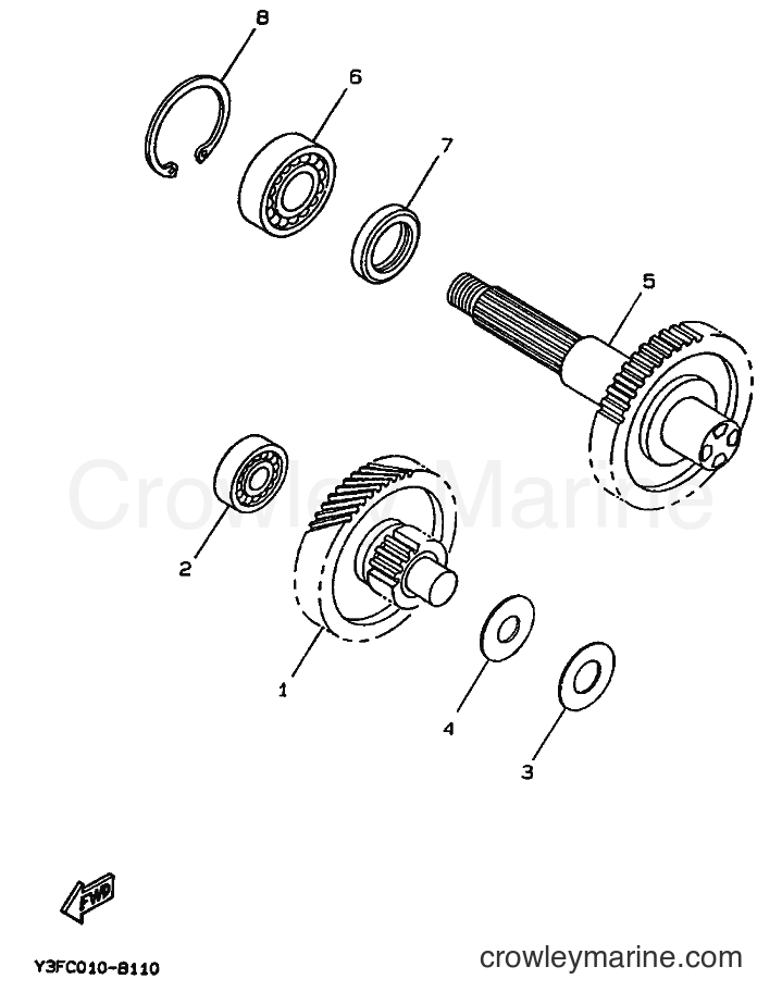 1992 Scooter CW50 - CW50 (3WV2) [999] - TRANSMISSION