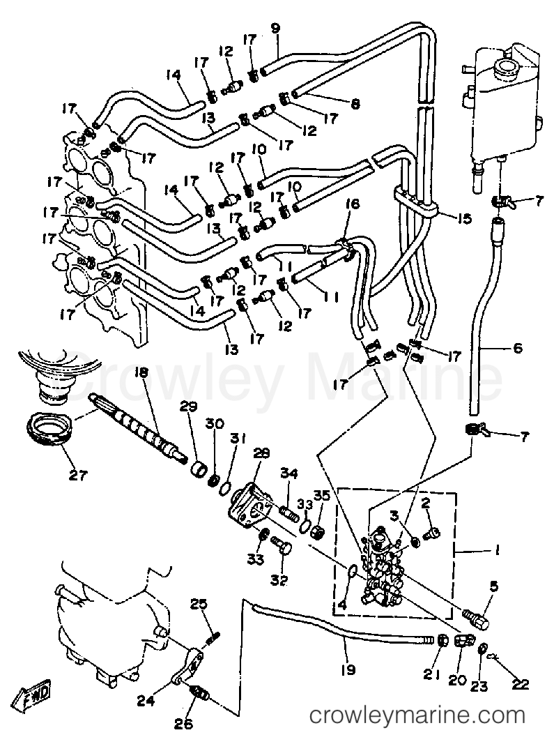 Yamaha Motors V6EXCELLG - OIL PUMP CONVERSION KIT