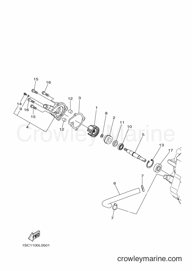2012 ATV YFM300 - YFM300 (1SC3) [010] - WATER PUMP