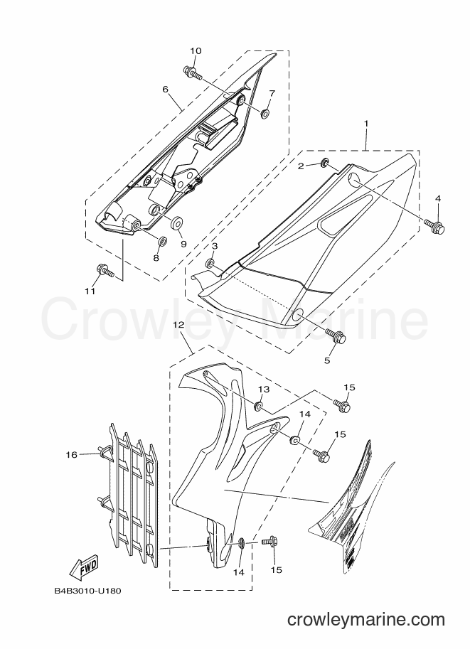 2019 Dirt Bike YZ85 - YZ85 (B4B3) [010] - SIDE COVER