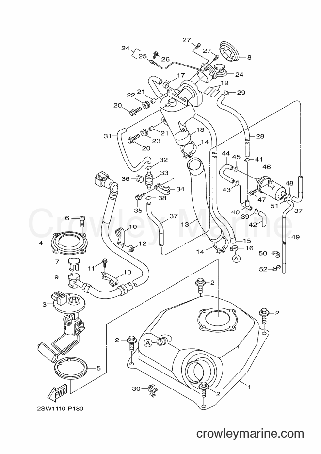 2015 Scooter XC155 - XC155 (2SW2) [010] - FUEL TANK
