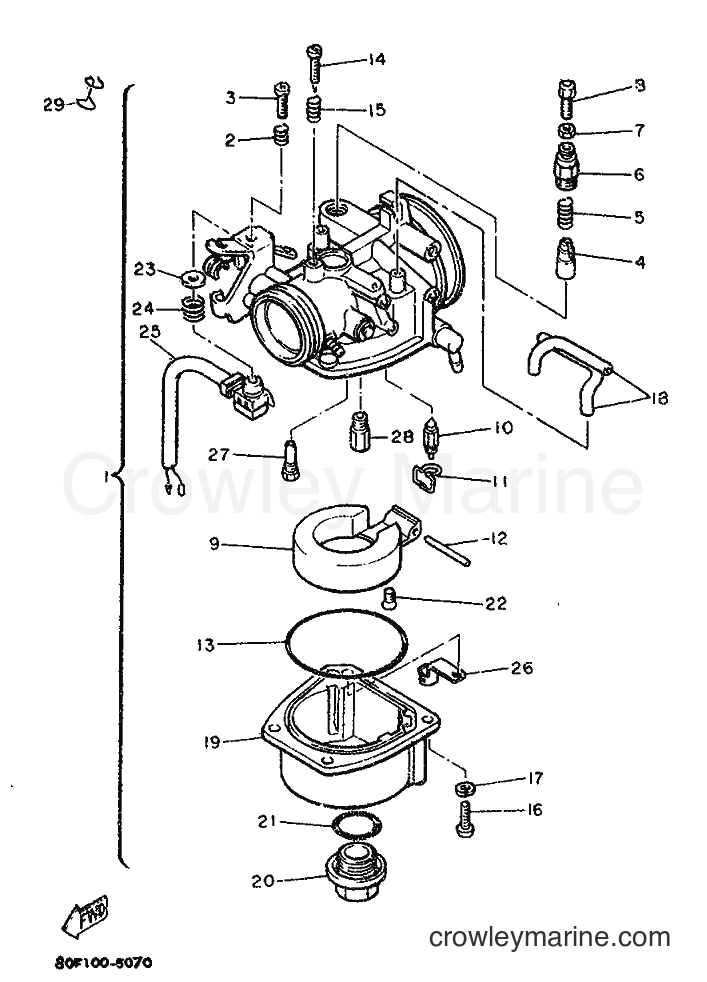 1997 Snowmobile BR250L - BR250L (82F) [999] - CARBURETOR