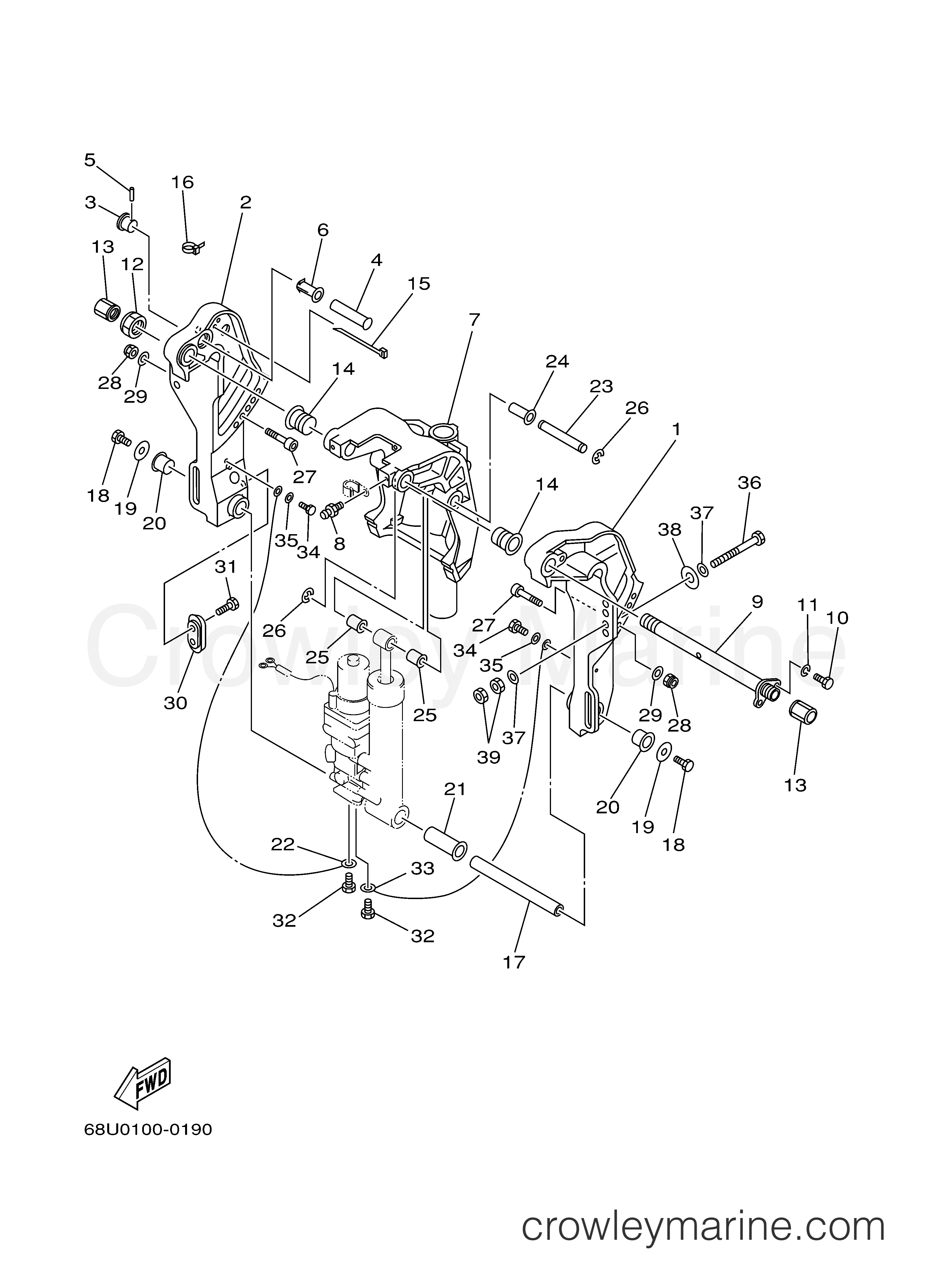 Yamaha Motors T25TLRZ - BRACKET 1