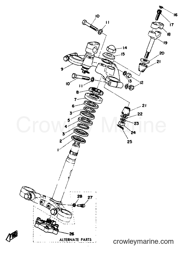 1974 Street Bike RD250 - RD250 (RD0) [999] - STEERING