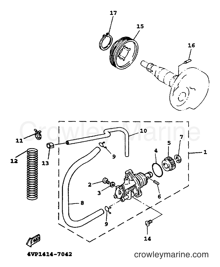 1999 Scooter YW100T - YW100T (5JY1) [010] - OIL PUMP