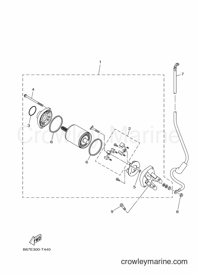 Yamaha Motors MTN1000 (B67E) [010] - STARTING MOTOR
