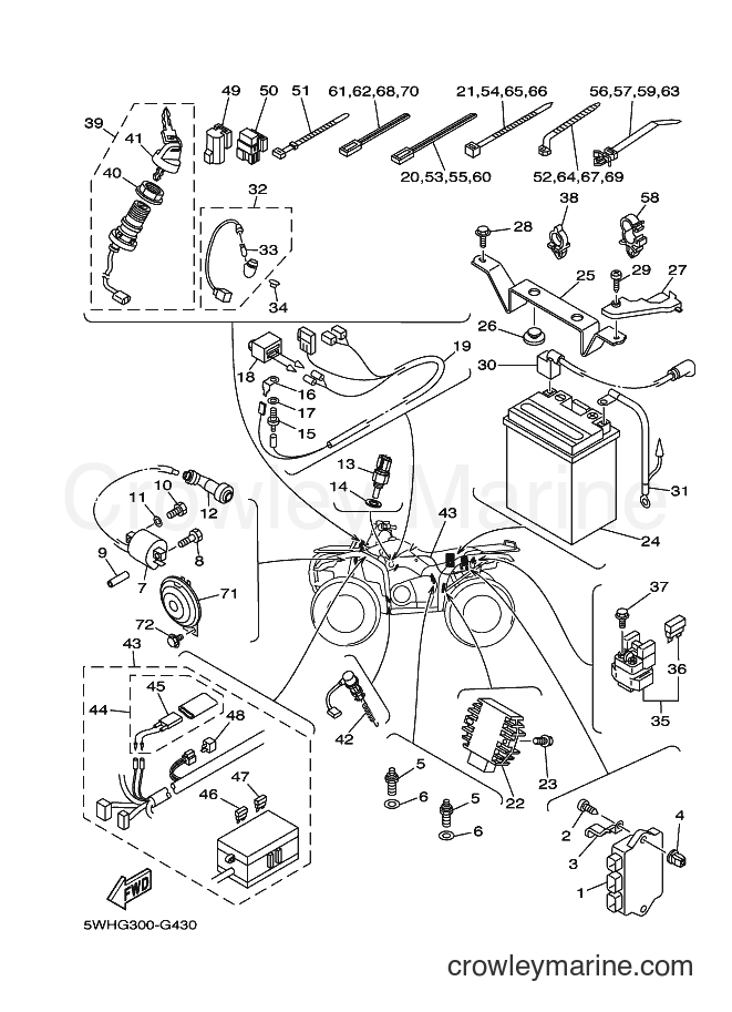2008 ATV YFM350A - YFM350A (5WHG) [010] - ELECTRICAL 1