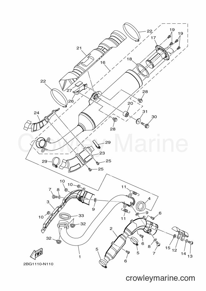 2014 ATV YFM700FWAD - YFM700FWAD (2BGC) [010] - EXHAUST