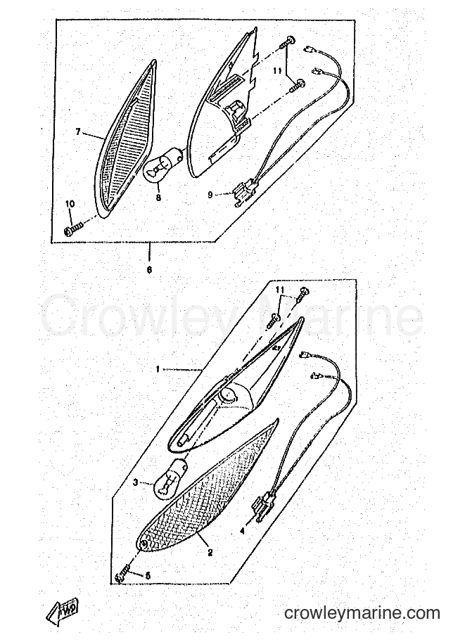 1998 Scooter CW50RS - CW50RS (4TDK) [010] - LUZ DE DESTELLADOR