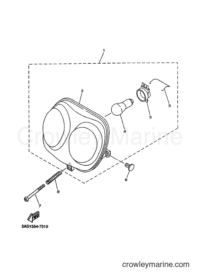 2000 Scooter YN50 - YN50 (5BW3) [010] - HEADLIGHT