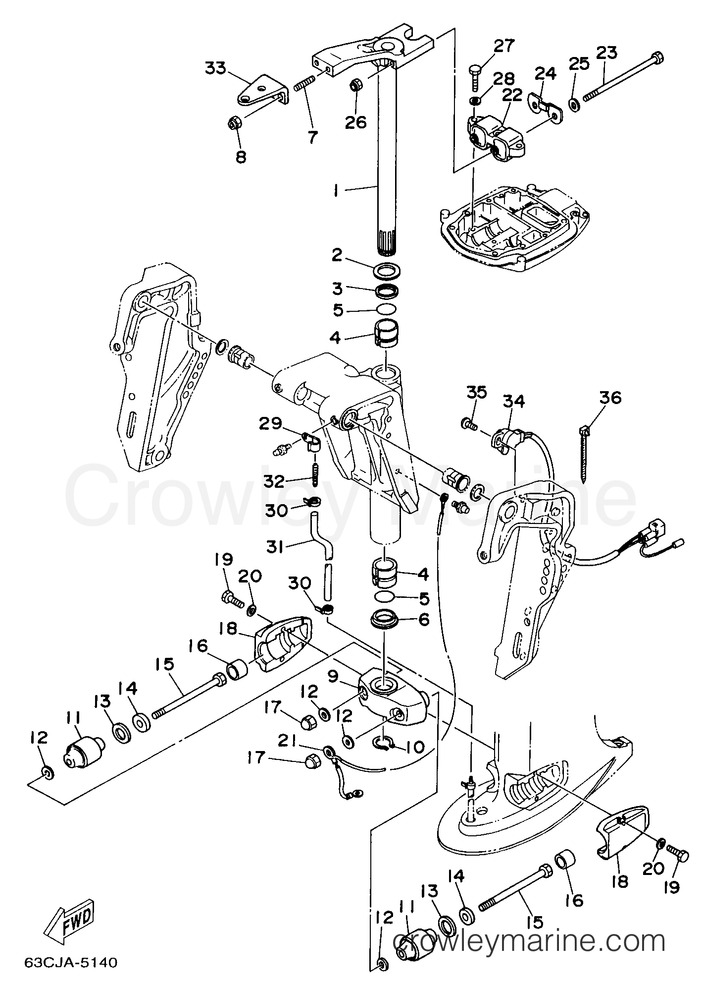 Yamaha Motors C50TLRX - BRACKET 2