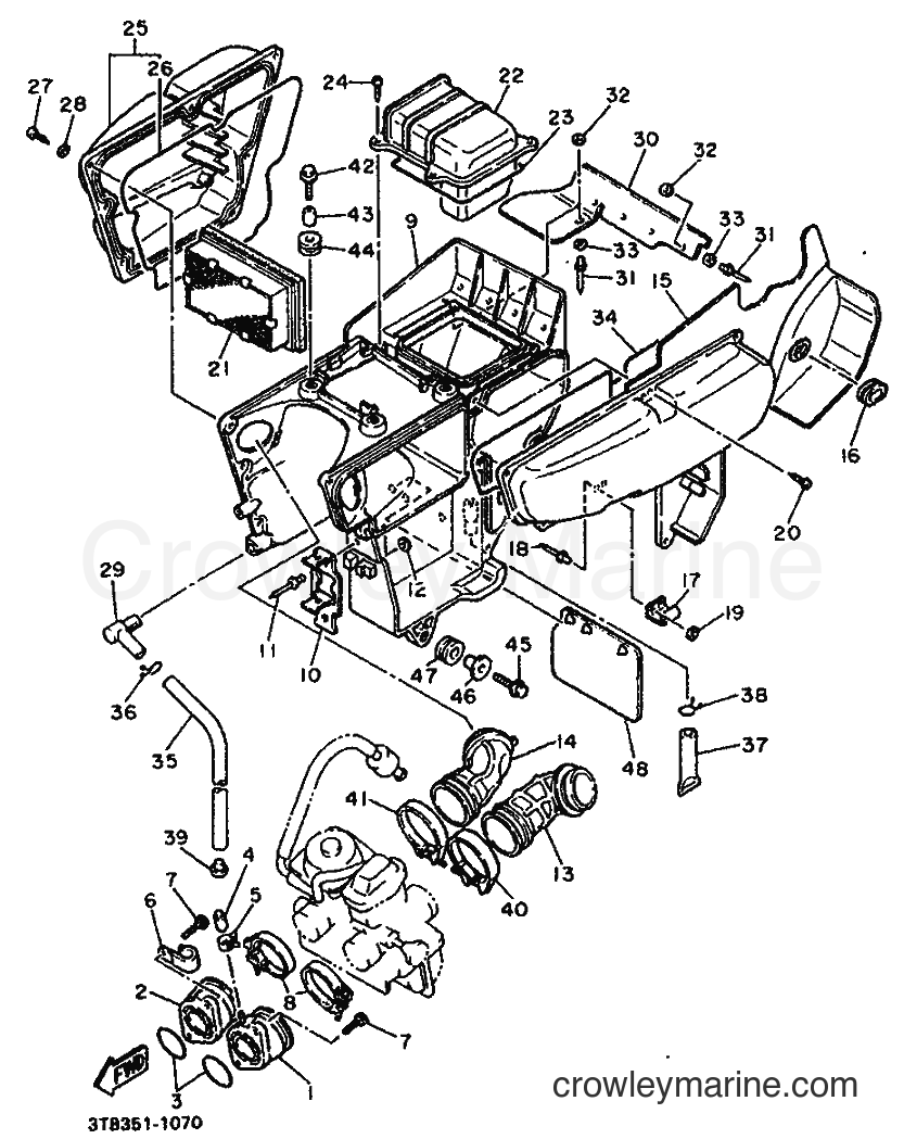 1993 Dirt Bike XT500E - XT500E (3WS4) [999] - INTAKE