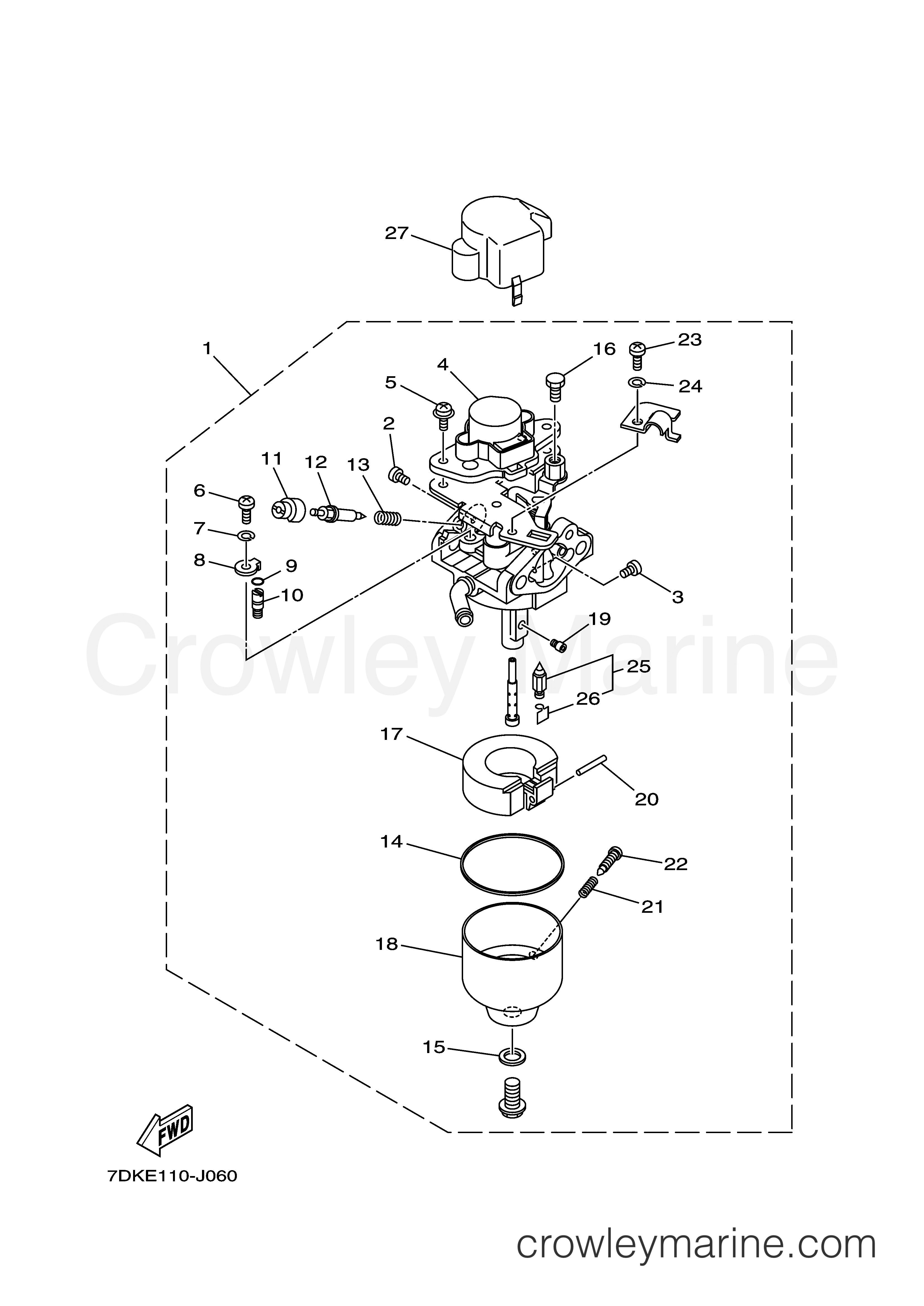 Yamaha Motors EF2000ISC  (EF2000ISC) - CARBURETOR
