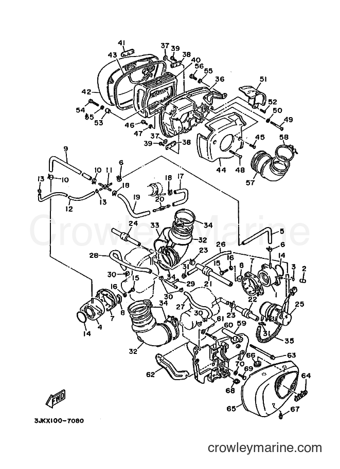 1997 Cruiser XV1100 - XV1100 (3JKV) [010] - INTAKE