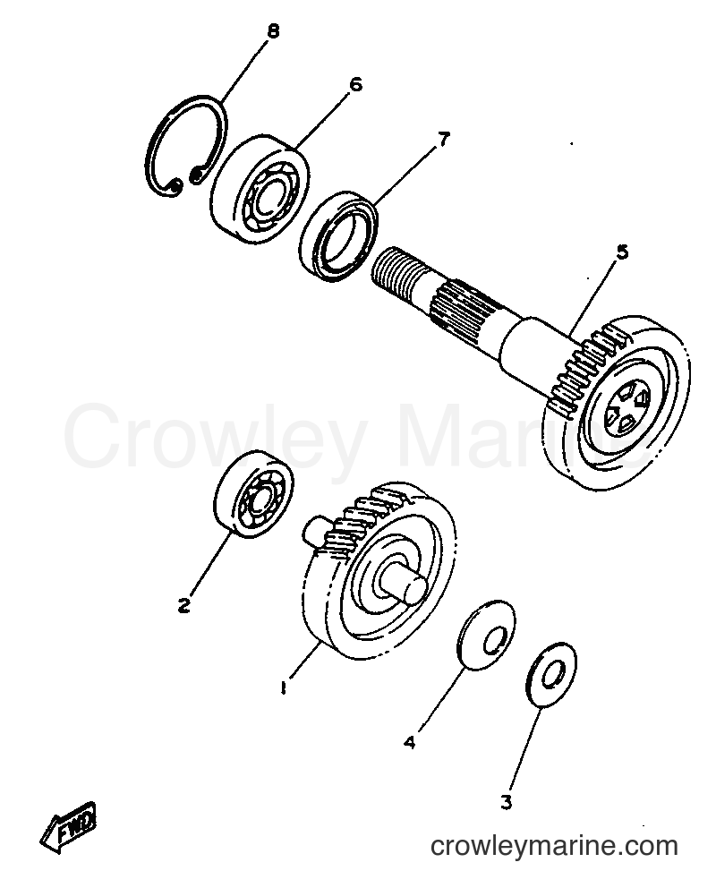 1997 Scooter YN50 - YN50 (5BW1) [010] - TRANSMISSION