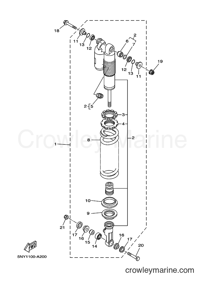 2003 Dirt Bike YZ125 - YZ125 (5UN2) [010] - REAR SUSPENSION