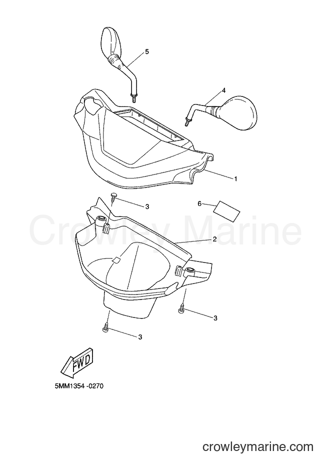 2001 Scooter CW50L - CW50L (5SX2) [010] - COWLING 1